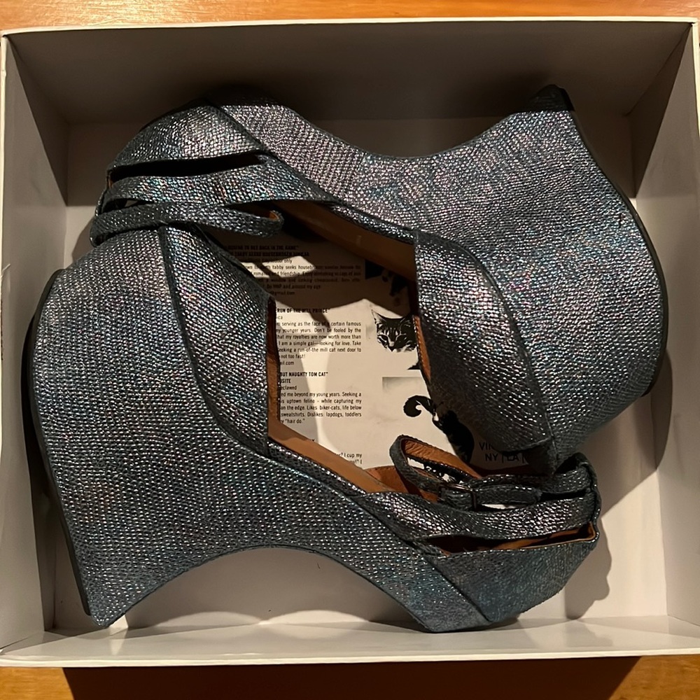 Jeffrey Campbell Blue Mermaid Str8up Shoes